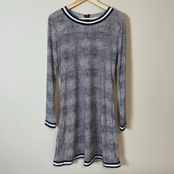 Michael Kors Navy and White Dress Size M - Picture 1 of 6